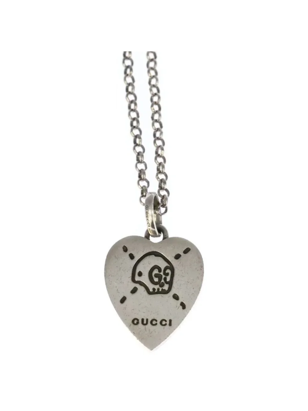 Gucci Ghost Necklace Silver